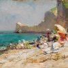 OLGA WISINGER-FLORIAN, The Beach at Étretat (Normandy), 1893/94 © Private collection Photo: Auktionshaus im Kinsky, Vienna