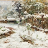 OLGA WISINGER-FLORIAN, October Snow (Motif from the Castle Grounds in Hartenstein), 1905 © Private collection Photo: Leopold Museum, Vienna/Manfred Thumberger