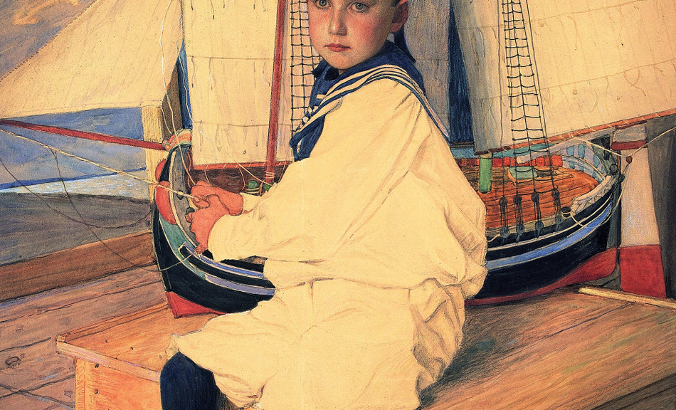 Josef Maria Auchentaller, Porträt von Peter, 1906 © Leopold Museum, Wien.