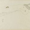 Gustav Klimt, Liegender weiblicher Akt nach rechts mit Ballentrée. Studie zu »Wasserschlangen II«, 2. Zustand, 1905/06 © Leopold Museum, Wien
