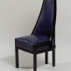 KOLOMAN MOSER, High-backed easy Chair in black with blue Leather, c. 1901 © Leopold Museum, Vienna