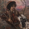 Anton Romako, Junger italienischer Schafhirt mit Hund 1884/85 © Leopold Museum, Wien, Foto: Leopold Museum, Wien