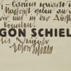 Egon Schiele, Visitkarte von Egon Schiele mit einer handschriftlichen Einladung  zur Kollektiv-­Ausstellung in der Galerie Arnot, Wien, Dezember 1914 © Leopold Museum, Wien, Foto: Leopold Museum, Wien