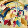 WASSILY KANDINSKY, Landscape with Church (Landscape with Red Spots I), 1913 © Museum Folkwang, Essen | Photo: Museum Folkwang Essen – Artothek WASSILY KANDINSKY, Landscape with Church (Landscape with Red Spots I), 1913 © Museum Folkwang, Essen | Photo: Museum Folkwang Essen – Artothek