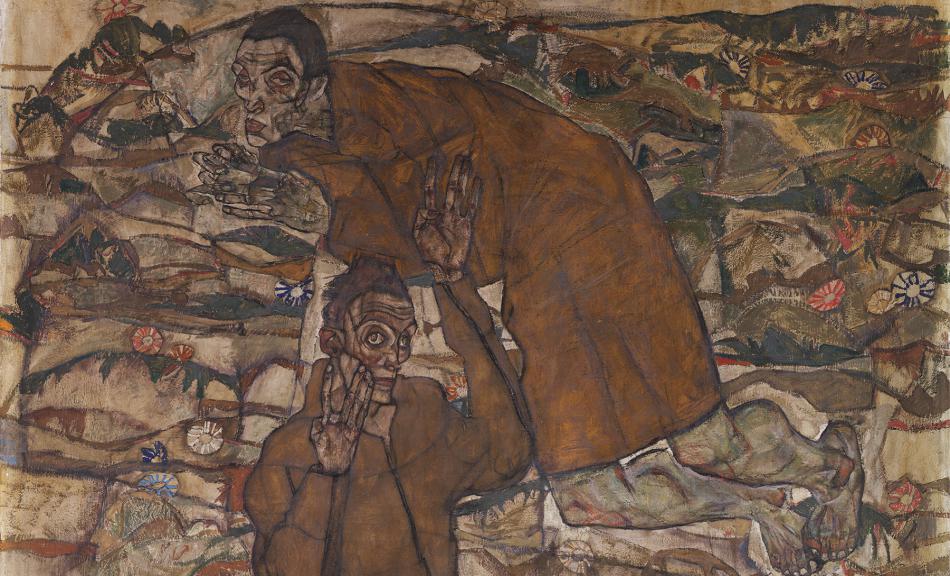 EGON SCHIELE, Entschwebung („Die Blinden“ II), 1915  ©Leopold Museum, Wien