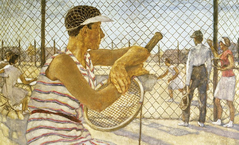 LOTTE LASERSTEIN, Die Tennisspielerin, 1929 © Privatbesitz, Foto: Lotte-Laserstein-Archiv Krausse, Berlin © Bildrecht, Wien 2024