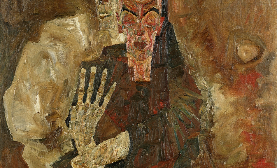 EGON SCHIELE, Self-Seers II (Death and Man), 1911 © Leopold Museum, Vienna | Photo: Leopold Museum, Vienna EGON SCHIELE, Self-Seers II (Death and Man), 1911 © Leopold Museum, Vienna | Photo: Leopold Museum, Vienna